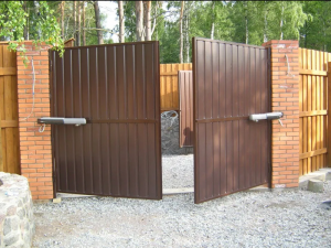 Установка ворот